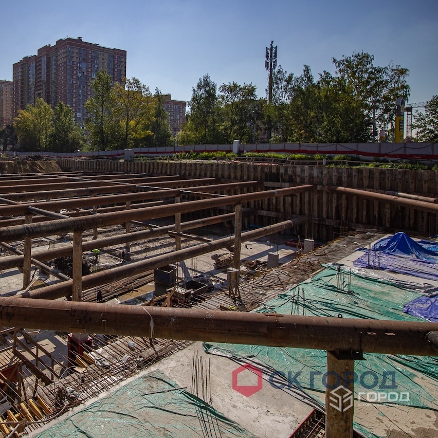 Устройство системы крепления котлованов